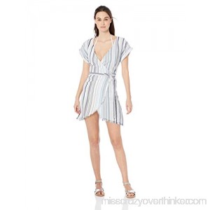 Splendid Women's Wrap Swimsuit Cover Up Dress Line of Sight Navy B07GJZMX2R